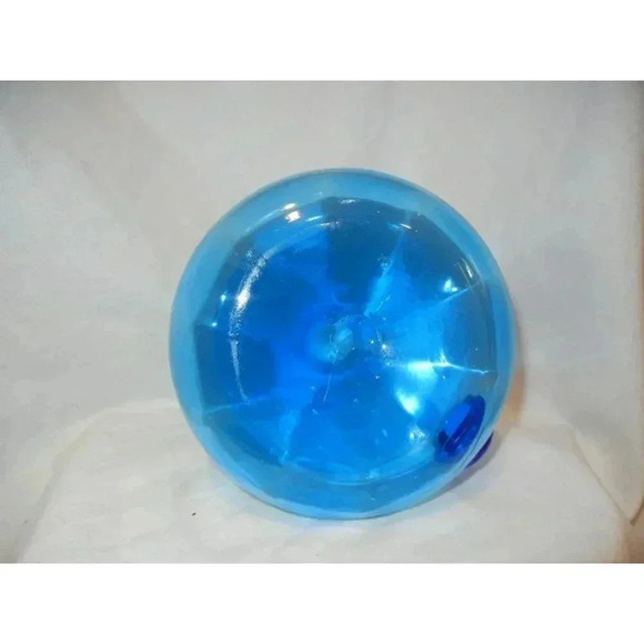 Decanter Pitcher Vintage medium-sized Floral‎ Vase Midcentury Aqua Blue glass, - Picture 6 of 7